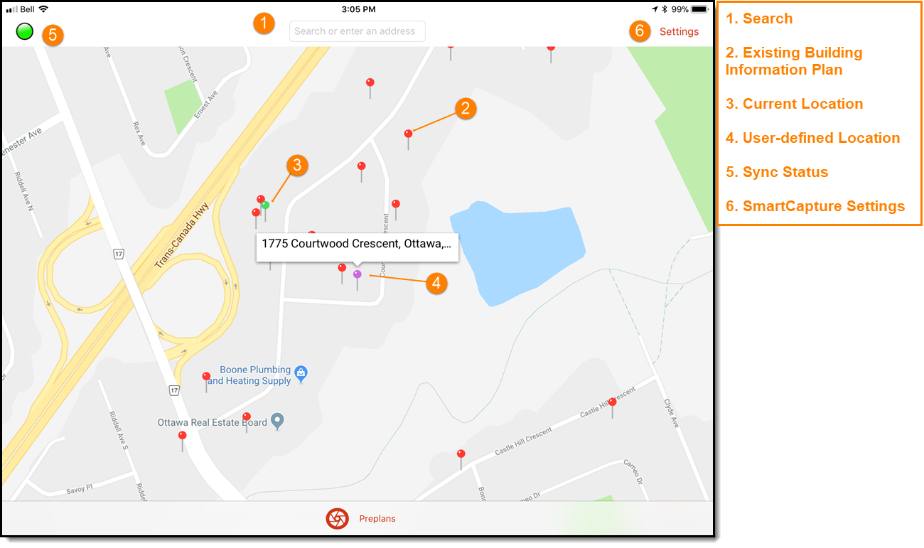 SmartCapture Map (screenshot)