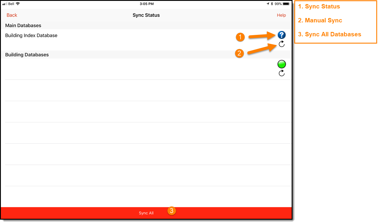 Sync Status Menu (screenshot)